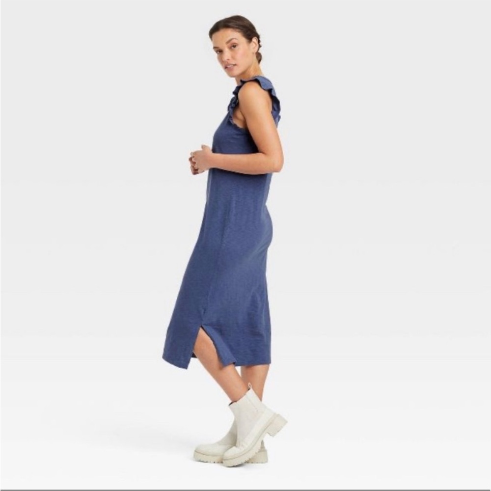 Target Universal Thread Size M Ruffle Tank Dress - Picture 8 of 8
